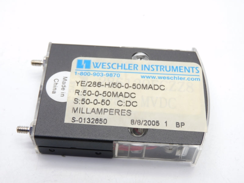 WESCHLER INSTRUMENTS YE/286-H/50-0-50MADC 50-0-50MADC NSMP