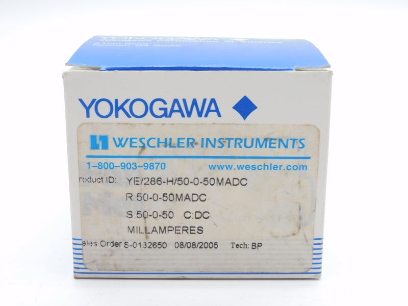 WESCHLER INSTRUMENTS YE/286-H/50-0-50MADC 50-0-50MADC NSMP