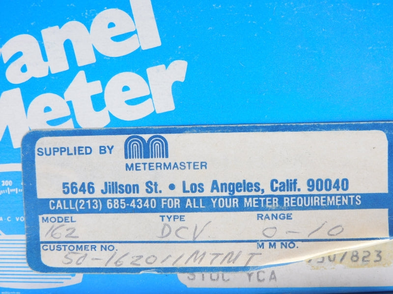 GENERAL ELECTRIC 50-162011MTMT 0-10DCV NSMP