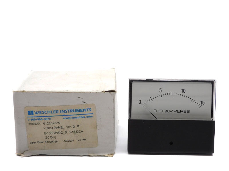 WESCHLER INSTRUMENTS 612232-2W 0-15DCA NSMP
