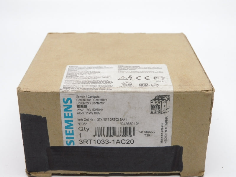 SIEMENS 3RT1033-1AC20 24V NSMP