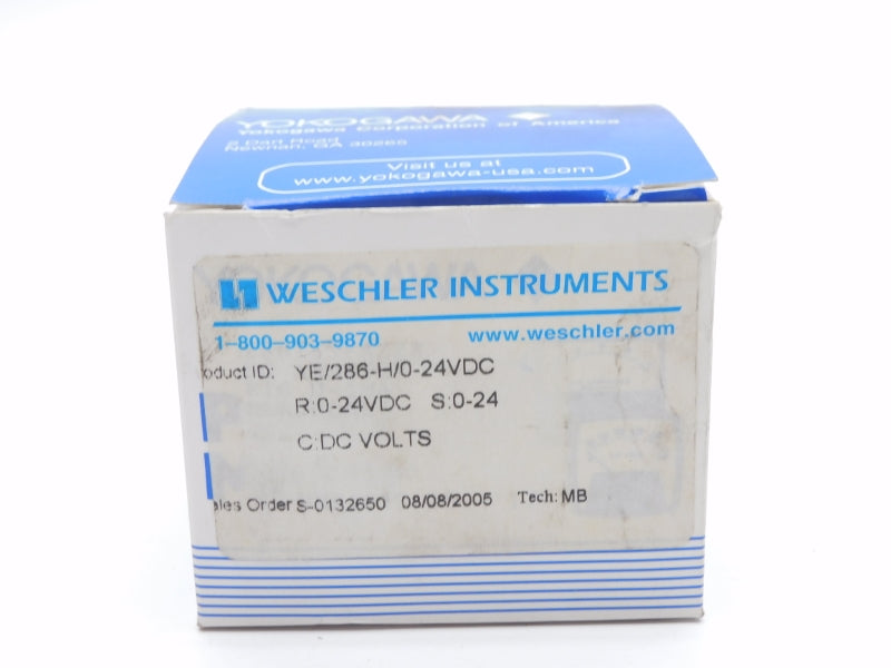 WESCHLER INSTRUMENTS YE/286-H/0-24VDC 0-24VDC NSMP