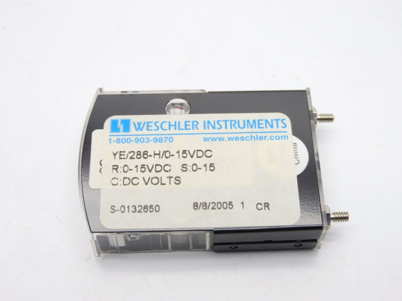 WESCHLER INSTRUMENTS YE/286-H/0-15VDC 0-15VDC NSMP