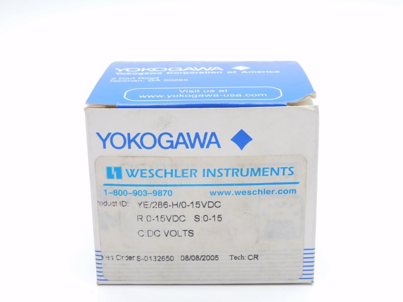 WESCHLER INSTRUMENTS YE/286-H/0-15VDC 0-15VDC NSMP