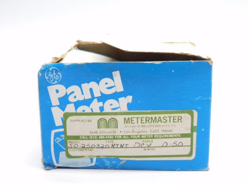 GENERAL ELECTRIC 50-250320NTNT 0-50DCV NSMP