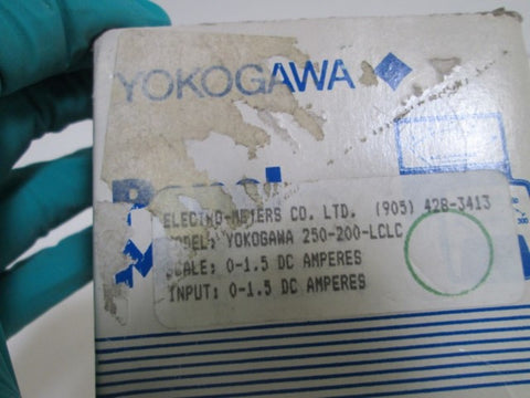 YOKOGAWA 0-1.5A/DC METER 250-200-LCLC *NEW IN BOX*