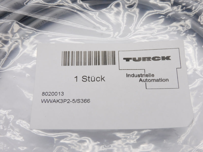 TURCK WWAK3P2-5/S366 8020013 NSMP