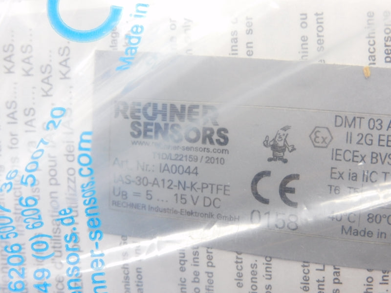 RECHNER SENSORS IAS-30-A12-N-K-PTFE IA0044 5-15VDC 5M NSMP