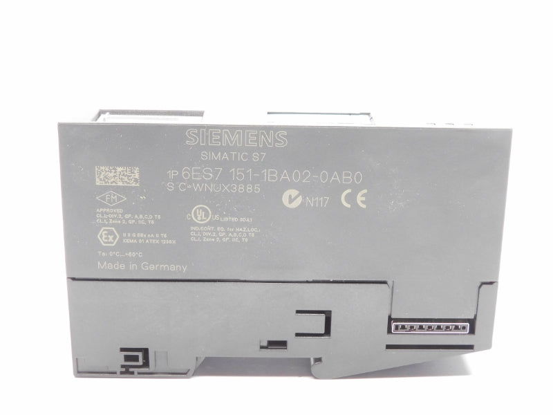 SIEMENS 6ES7151-1BA02-0AB0 24VDC F/W V2.2.1 (AS PICTURED) NSMP