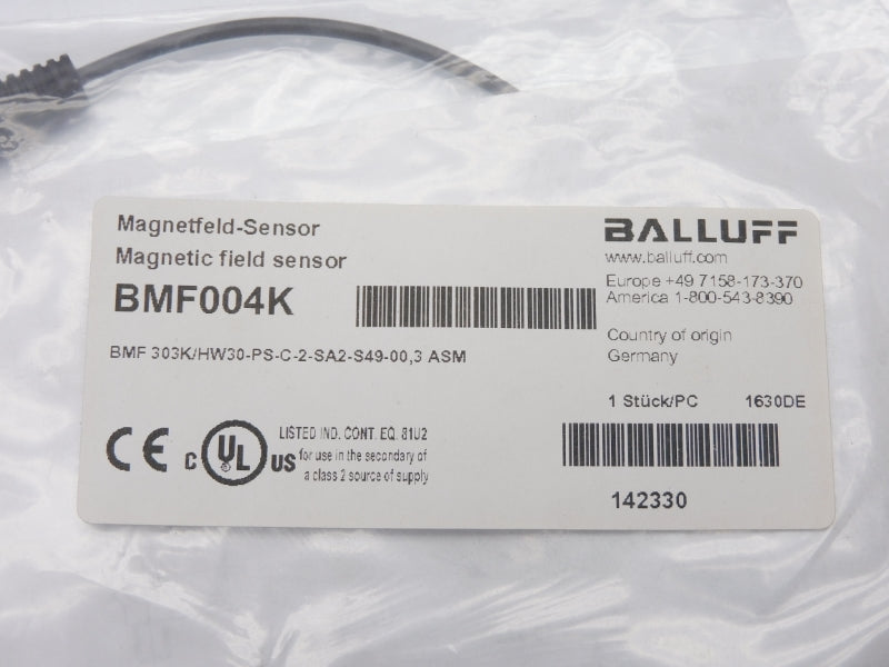 BALLUFF BMF303K/HW30-PS-C-2-SA2-S49-00,3ASM BMF004K NSMP