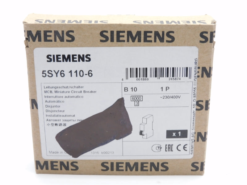 SIEMENS 5SY6110-6 230/400V 10A NSMP