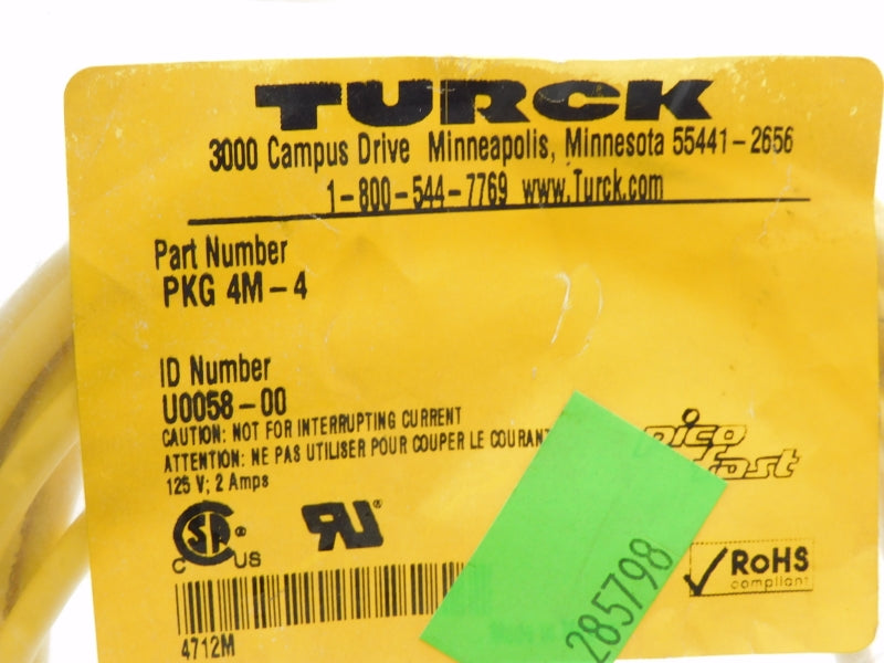 TURCK PKG4M-4 U0058-00 125V 2A NSMP