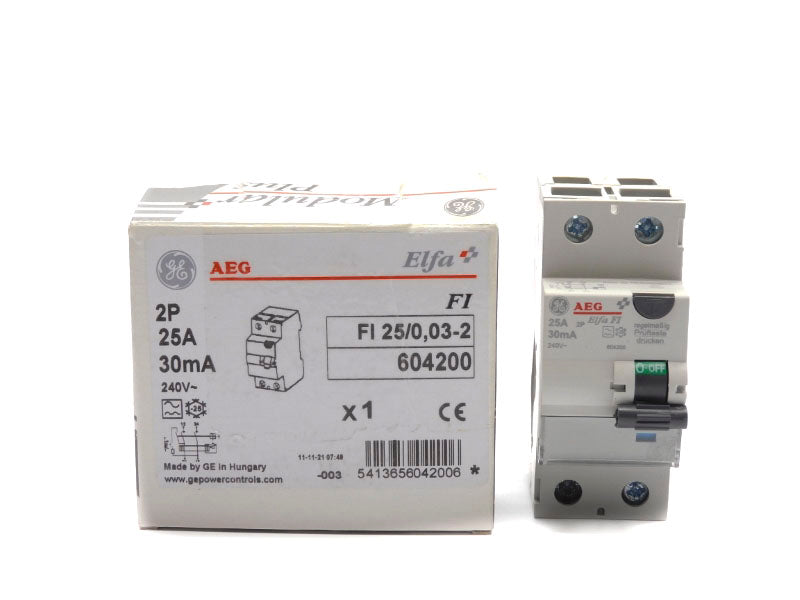 GENERAL ELECTRIC FI25/0,03-2 604200 240V 25A NSMP