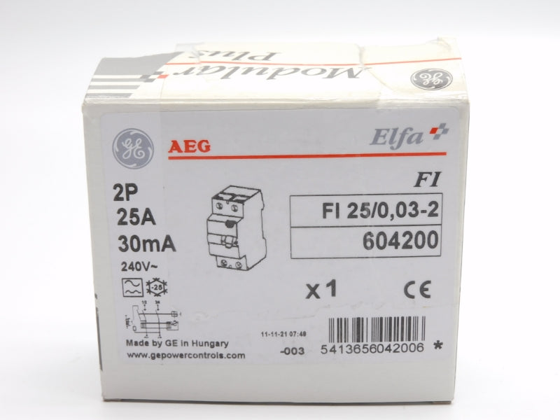 GENERAL ELECTRIC FI25/0,03-2 604200 240V 25A NSMP