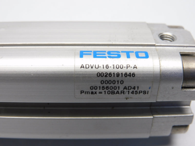 FESTO ADVU-16-100-P-A 156001 SER. AD41 145PSI NSNP