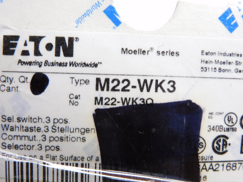 EATON M22-WK3 M22-WK3Q NSNP