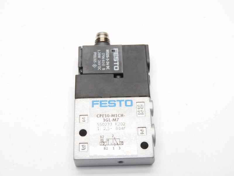 FESTO CPE10-M1CH-3GL-M7 550233 SER. K202 24VDC 2,5-8BAR NSMP