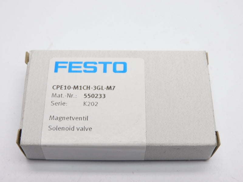FESTO CPE10-M1CH-3GL-M7 550233 SER. K202 24VDC 2,5-8BAR NSMP