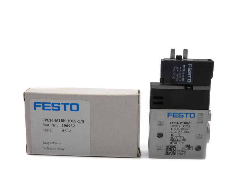 FESTO CPE14-M1BH-3OLS-1/8 196932 SER. H702 24VDC 0,9-10BAR NSMP