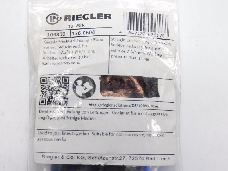 RIEGLER 136.0604 (PKG OF 10) NSMP
