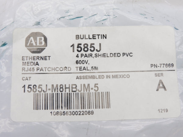 ALLEN BRADLEY 1585J-M8HBJM-5 SER. A 600V 5M NSMP