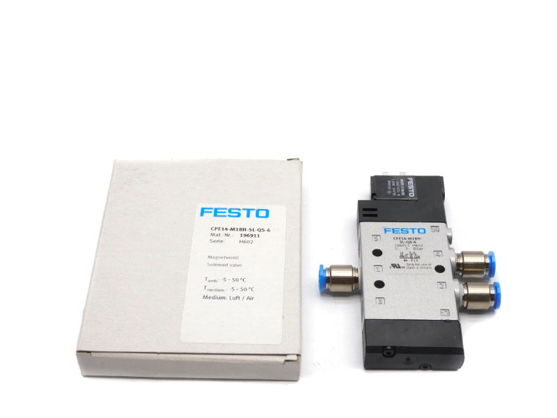 FESTO CPE14-M1BH-5L-QS-6 196911 SER. H602 24VDC 3-8BAR NSMP