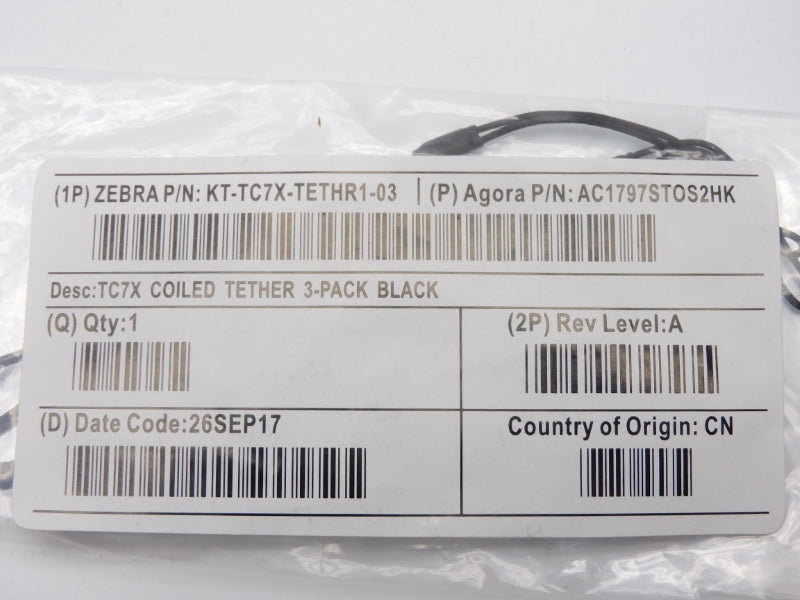 ZEBRA KT-TC7X-TETHR1-03 (PKG OF 3) NSMP