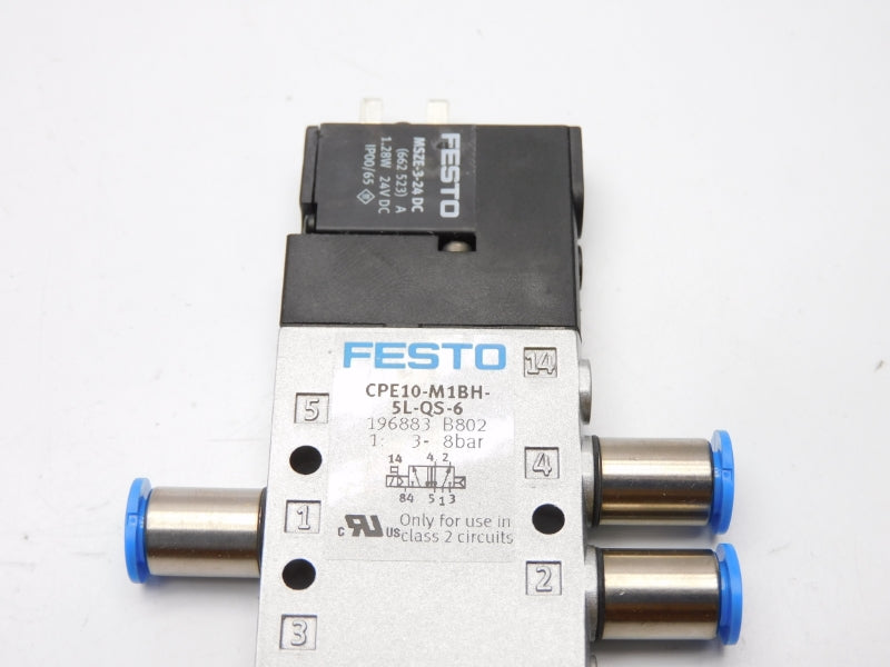 FESTO CPE10-M1BH-5L-QS-6 196883 SER. B802 24VDC 3-8BAR NSMP