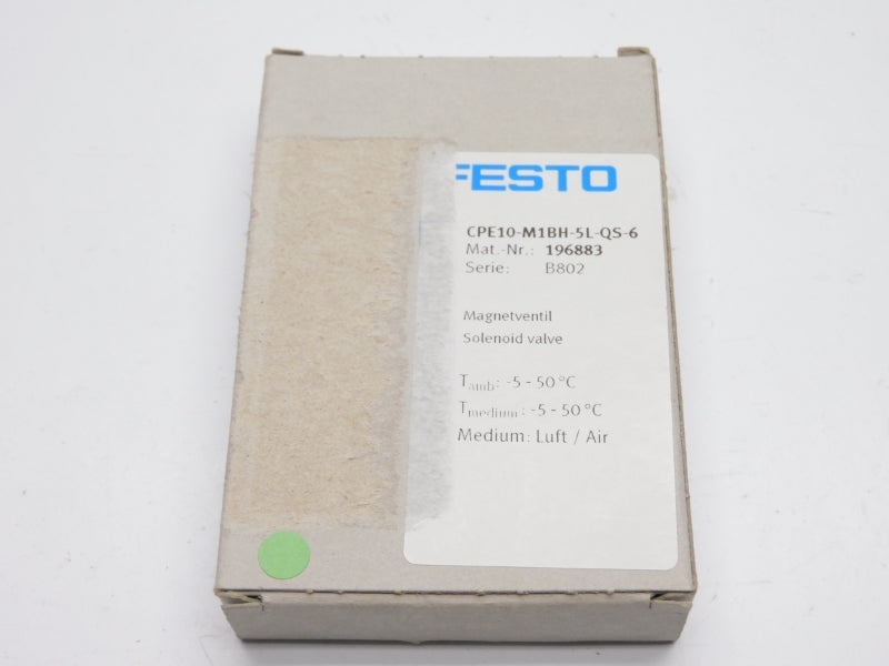 FESTO CPE10-M1BH-5L-QS-6 196883 SER. B802 24VDC 3-8BAR NSMP