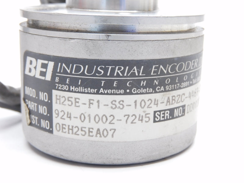 BEI H25E-F1-SS-1024-ABZC-4469-SC18-S 924-01002-7245 5-15VDC UNMP