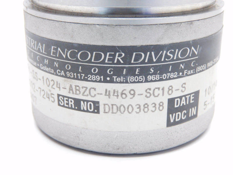 BEI H25E-F1-SS-1024-ABZC-4469-SC18-S 924-01002-7245 5-15VDC UNMP