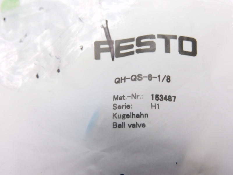 FESTO QH-QS-6-1/8 153487 SER. H1 NSMP