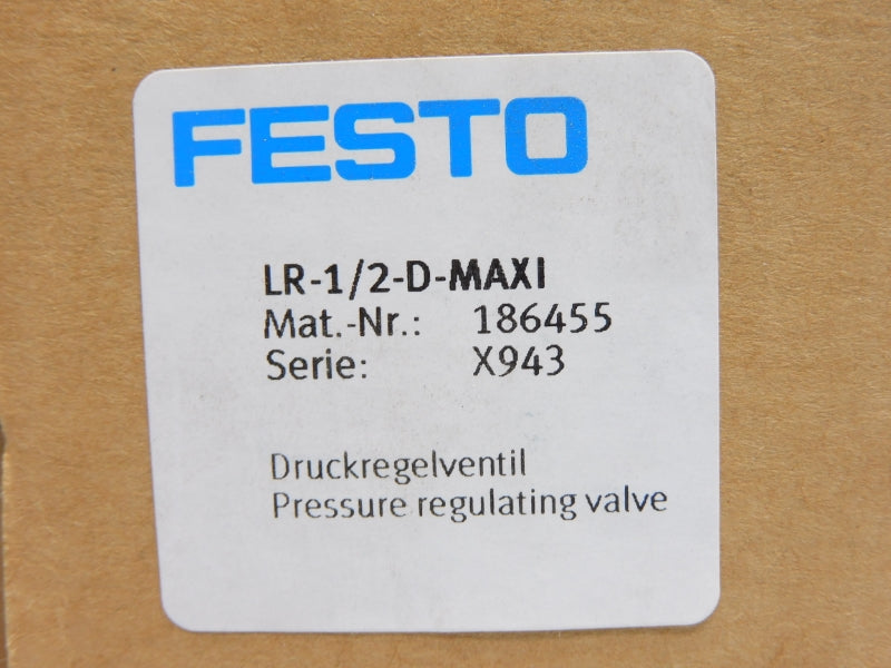 FESTO LR-1/2-D-MAXI 186455 SER. X943 230PSI NSMP