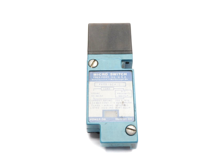 MICRO SWITCH FYTD13C4-C 120VAC 2.7A (AS PICTURED) UNMP