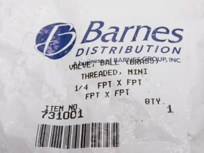 BARNES DISTRIBUTION 731001 1/4" NSMP
