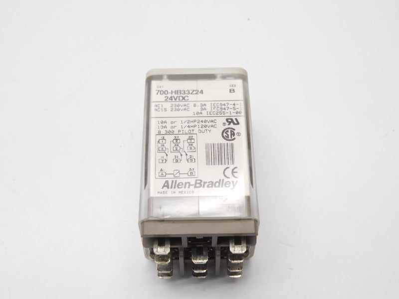 ALLEN BRADLEY 700H-HB33Z24 24VDC 10A SER. B UNMP
