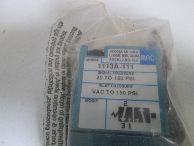 MAC 1113A-111 VALVE *NEW IN BOX*