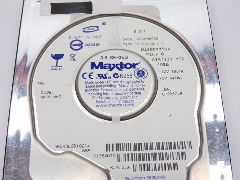 MAXTOR NAR61HA0 +12V 40GB NSNP