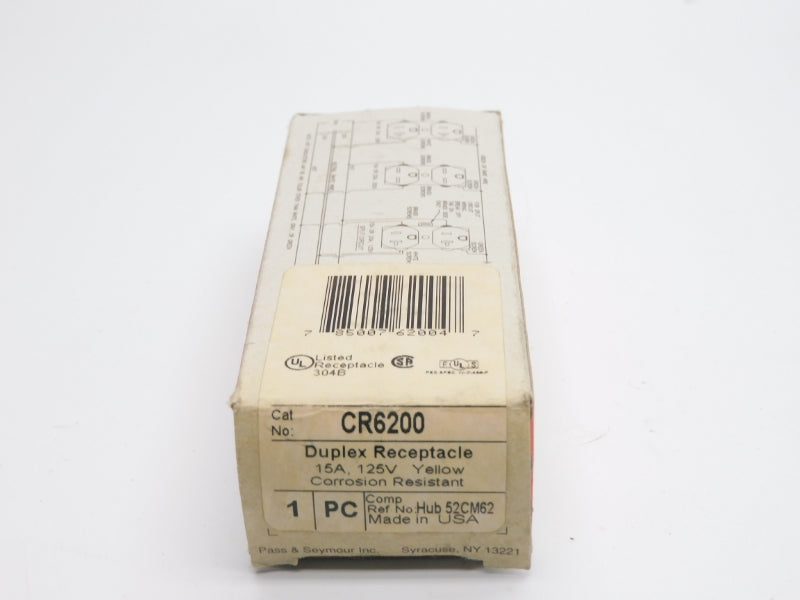 PASS&SEYMOUR LEGRAND CR6200 125V 15A NSMP
