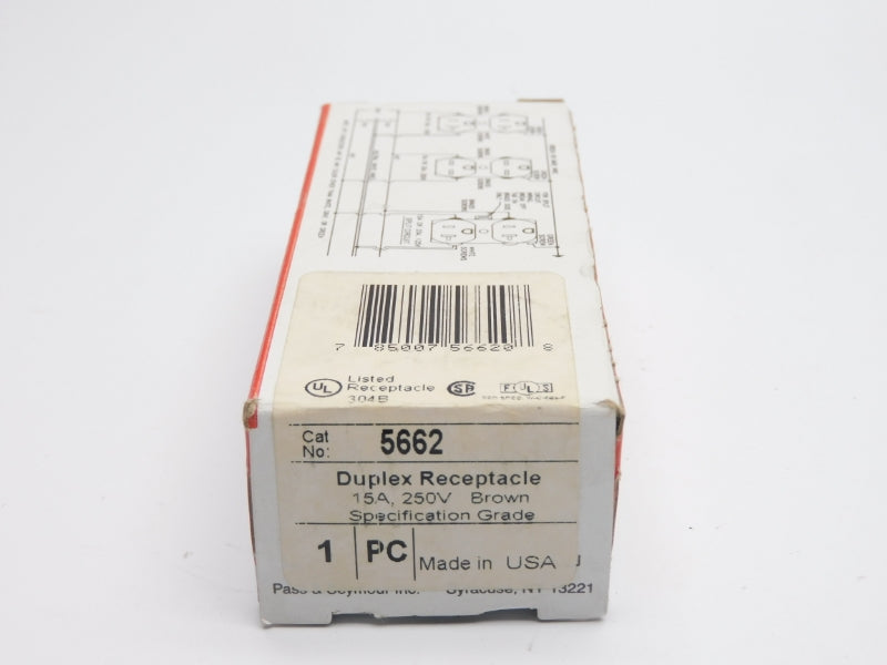 PASS&SEYMOUR LEGRAND 5662 250V 15A NSMP