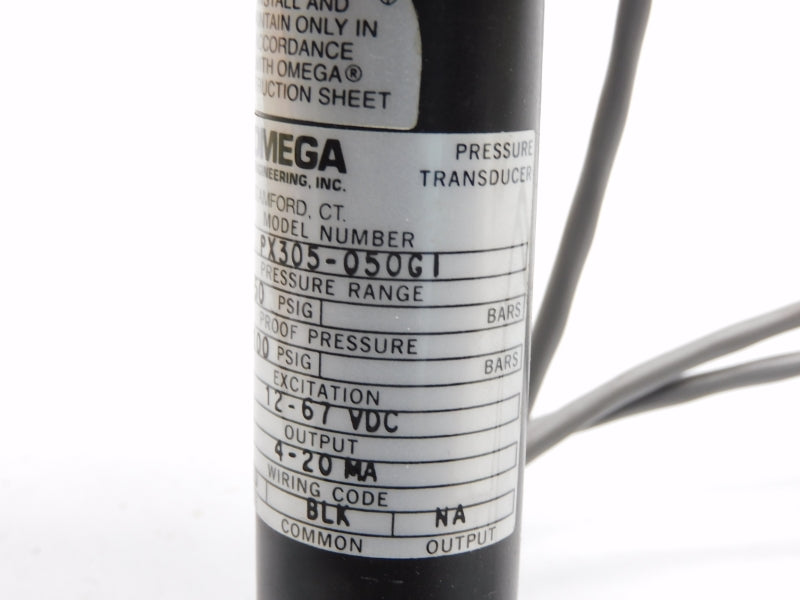OMEGA PX305-050GI 12-67VDC 100PSI NSMP