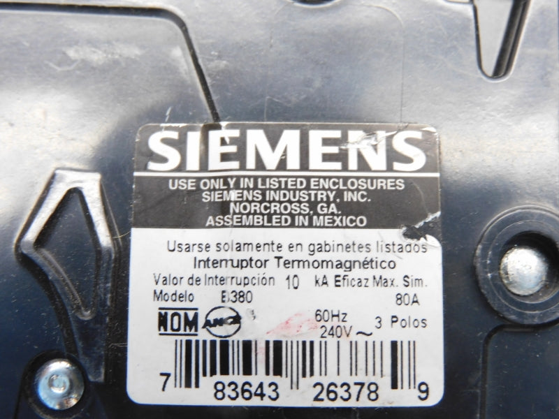 SIEMENS B380 240V 80A (AS PICTURED) NSNP