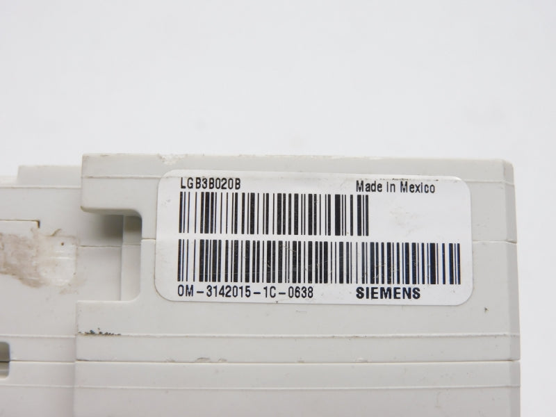 SIEMENS LGB3B020 480V 20A NUPI