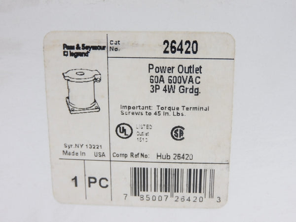 PASS&SEYMOUR LEGRAND 26420 600VAC 60A NSMP