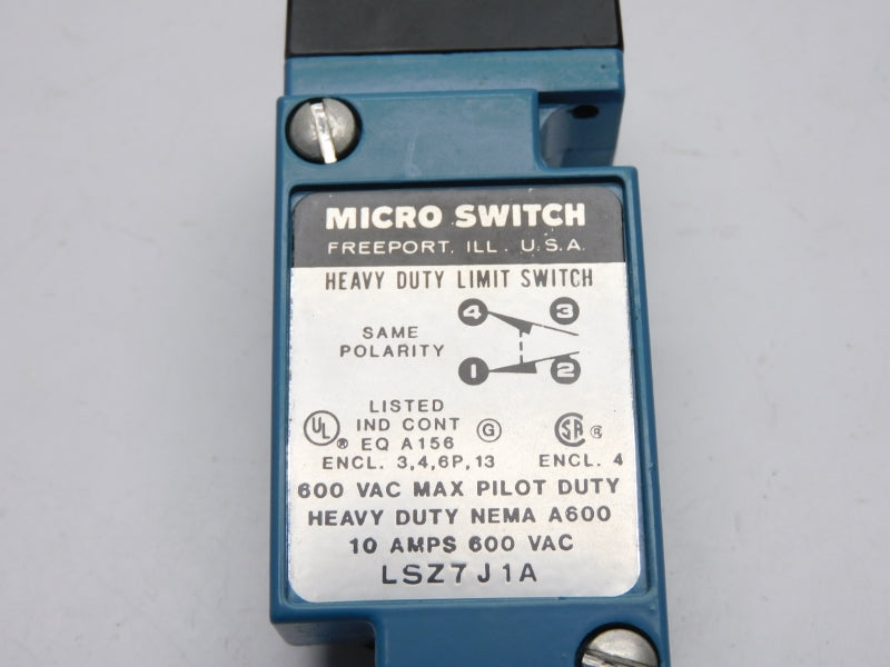 MICRO SWITCH LSZ7J1A 600VAC 10A UNMP