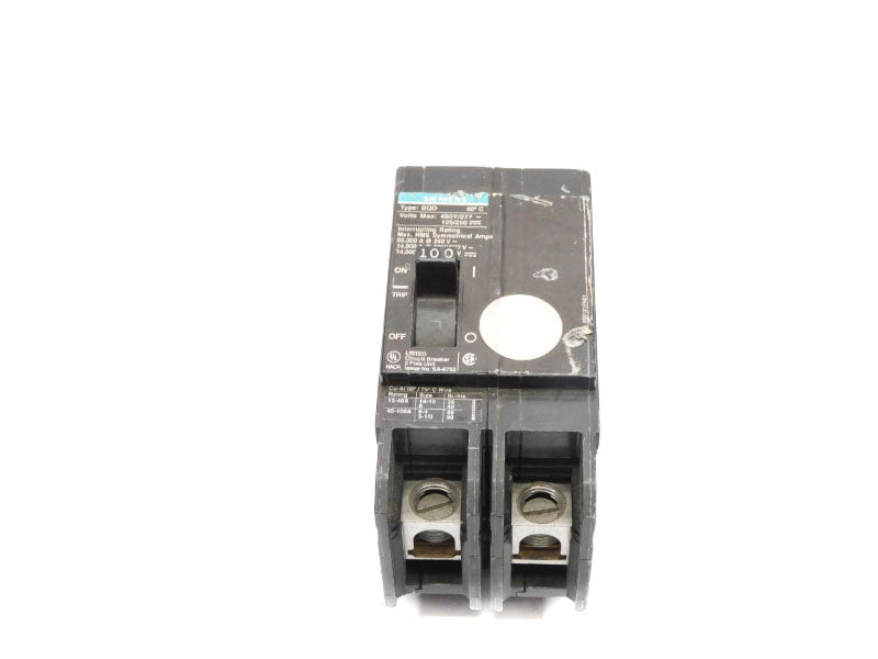 SIEMENS BQD2100 277V 100A NSNP