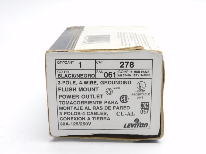 LEVITON 278 125/250V 30A NSMP