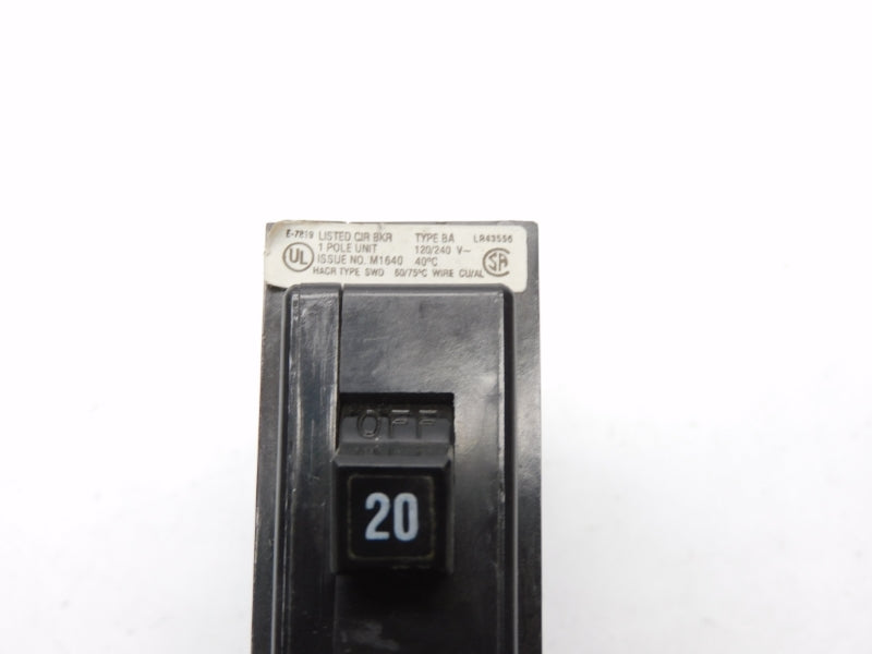 CUTLER HAMMER BA120 120/240V 20A UNMP