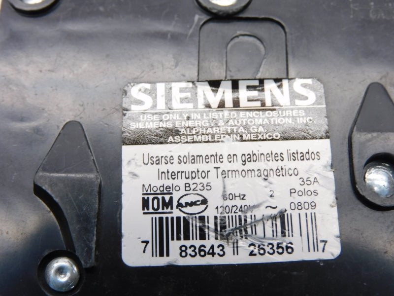 SIEMENS B235 120/240V 35A UNMP