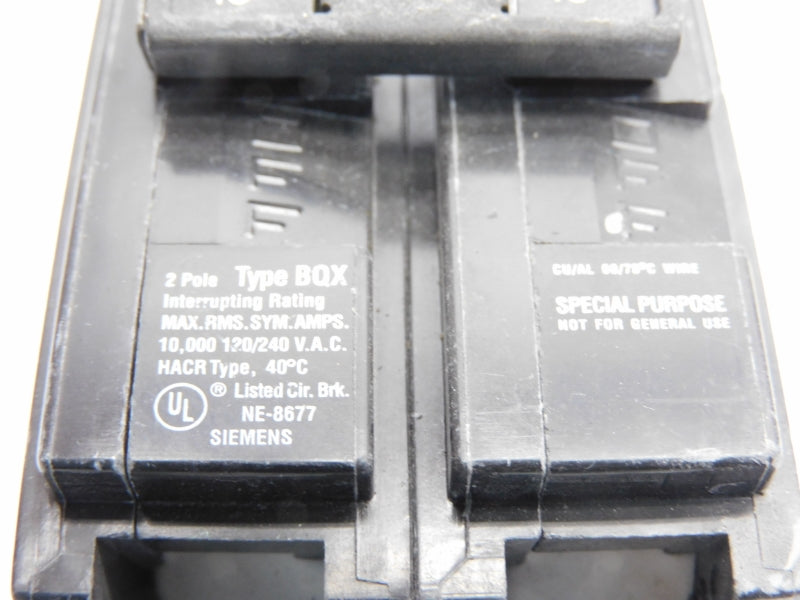 SIEMENS BQ2B0150X 120/240VAC 15A NSNP